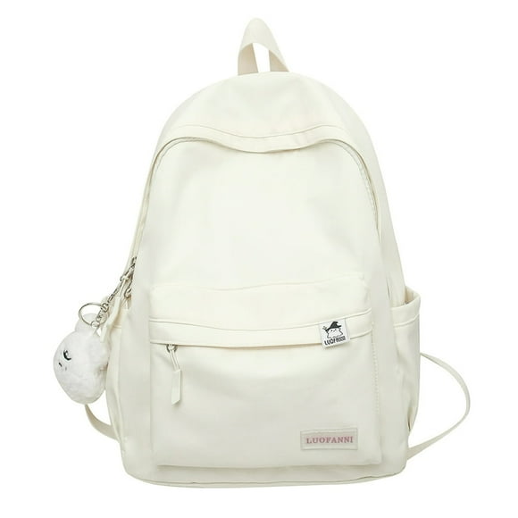 AMERTEER Casual Schoolbag Nylon Bookbag Multi-pocket Preppy Style Knapsack (Green)