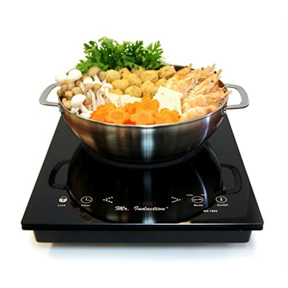 1650W Induction in Black (Built-in/Countertop)   Pot Combo