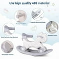 thumbnail image 4 of Rocking Horse, Child Safety Push Handle Rocker for Toddlers 1/2/3 Years Old Kids Ride-on Toy Birthday Gift Girl&Boy Swinging Toy, 4 of 9