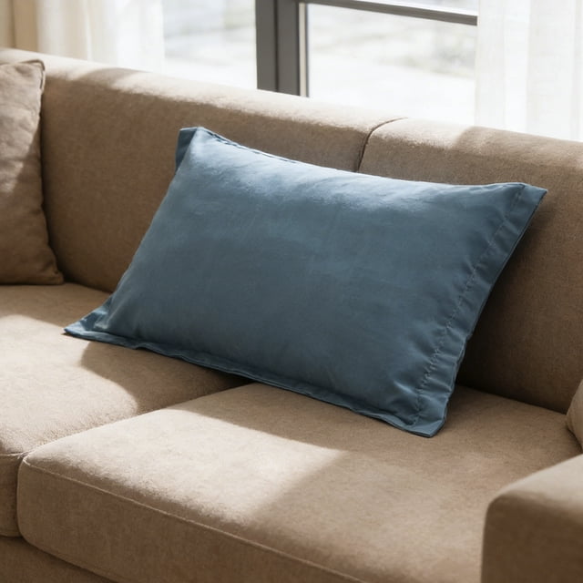 PRETXORVE Taie d'Oreiller Standard en Microfibre Brossée Antidérapante Évacuant l'Humidité et Résistante aux Plis