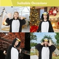 thumbnail image 5 of CANASOUR Black Penguin Onesie Polyester Cosplay Funny Cute Suit Animal Pajamas for Kids 8-10 Years, 5 of 6