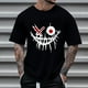 thumbnail image 2 of Camisetas de Cuello de la Tripulación de los Hombres de Poliéster Impreso en Seco Rápido, Cuello Redondo de Corte 3D para Gimnasio, Carrera, Ciclismo Y Ocasional, 2 of 4