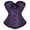 439#Purple, variant on HSHMT Slip Shorts for Women Women'S Corset Top Bustier Plus Size Women'S Overbust Satin Floral Lace Up Trim Women Bustier Corset Top