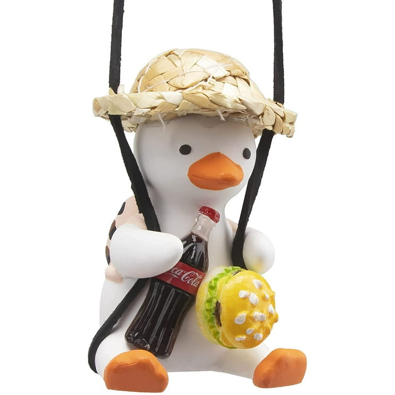 Swing Duck Car Hanging Ornament, Super Cute Swing Ducks Mirror Hanging  Accessories, Auto Decoration Rearview Mirror Pendant Flying Duck Car  Interior