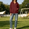 thumbnail image 6 of Perfectbot Women's Zip Up Hoodie Long Sleeve Fall Winter Sweatshirt Jacket with Pockets Casual Outerwear, 6 of 9