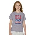thumbnail image 3 of Patriotic USA 76 American Flag Crewneck T Shirts Boy Girl Teen Brisco Brands XS, 3 of 6