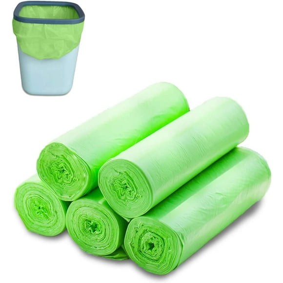 100 pieces Organic garbage bags ，tear-resistant waste bags, kitchen food waste bags, 100% compostable and biodegradable bags, waste bags made from corn starch
