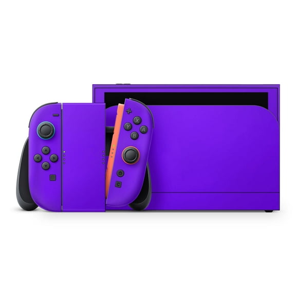 DesignSkinz Solid Purple Full-Body Skin Decal Wrap Cover for Nintendo Switch 2
