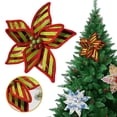 thumbnail image 2 of Christmas Artificial Poinsettia Flowers for Xmas Tree Decorations,9 Inches Jumbo Poinsettia Decor for Tree,Christmas Tree Garland Wreath Filler Ornaments for Home Party Xmas Decor, 2 of 7
