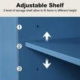 thumbnail image 5 of HLR 31.7" Kitchen Wood Accent Cabinet with 2 Doors, Sideboard with Storage for Dining Room, Blue, 5 of 7