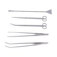 thumbnail image 2 of 5‑In‑1 Aquarium Cleaning Tool Kit Straight Tweezers Curved Tweezers Straight Scissors Curved Scissors Scraper, 2 of 4
