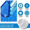 2 X Pool Ladder Bumpers White Inner Cover Compatible With 1.9Inch