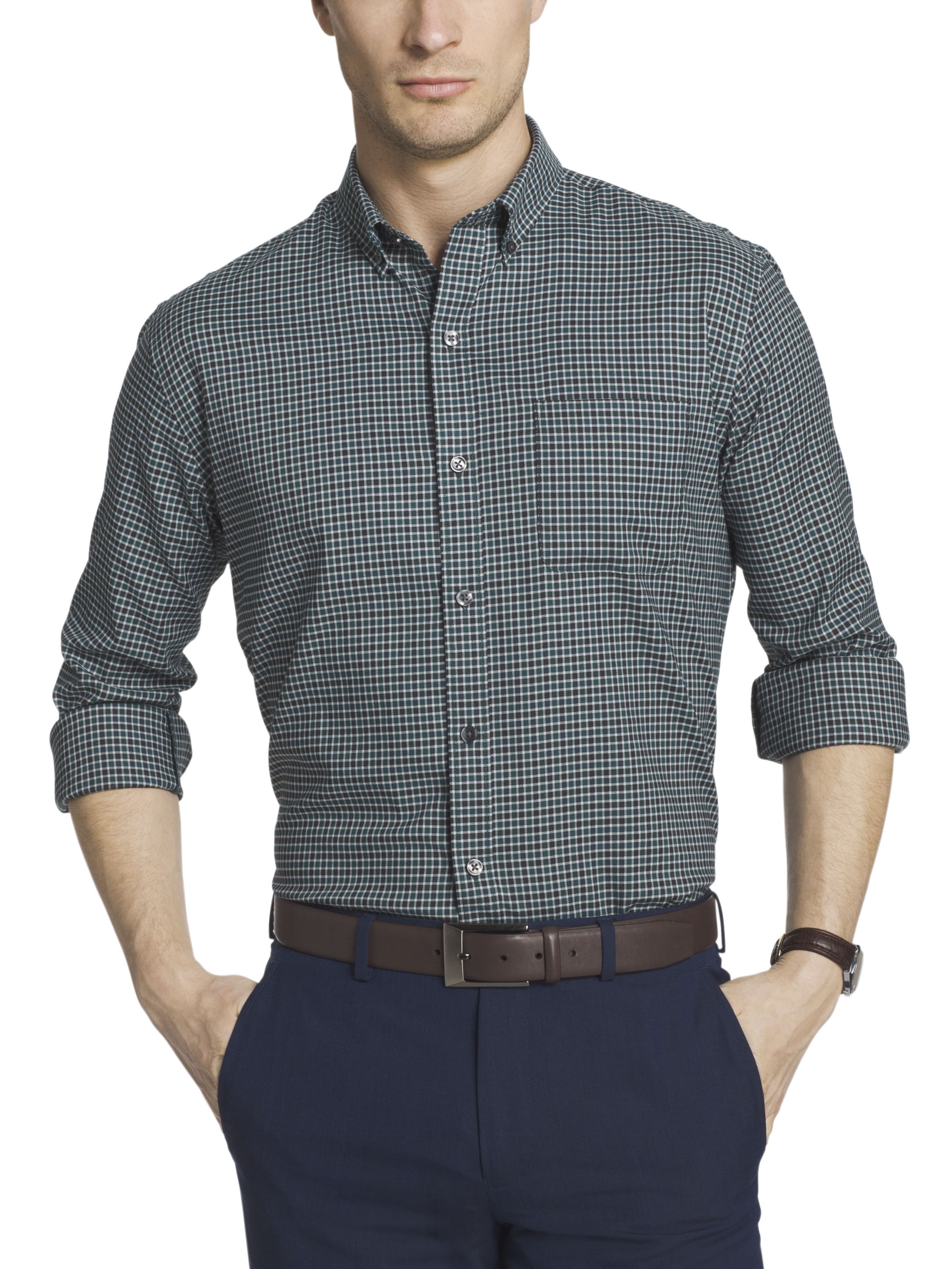 Van Heusen Van Heusen Long Sleeve Big and Tall NonIron Flex Sport