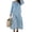Light Blue, variant on Women's Casual Wide Leg Jumpsuit Adjustable Shoulder Straps Ruched Waist Lightweight Soft Fabric Dressy Everyday Wear