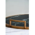 thumbnail image 3 of A and B Home A&B Home Black and Gold Decorative Trays (Set of 2), 3 of 5