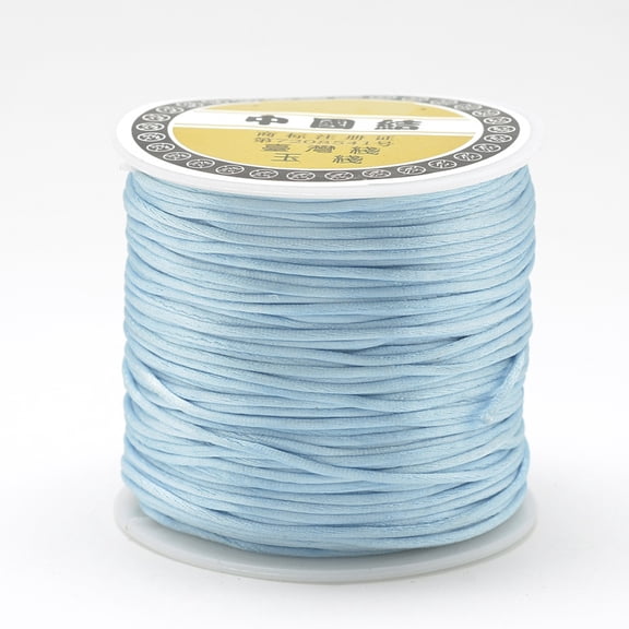 Nylon Thread Light Sky Blue 2.5mm about 32.81 Yards(30m)/Roll