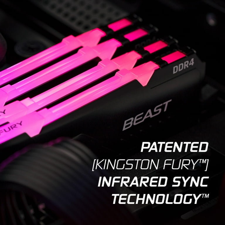 Kingston FURY Beast RGB 16GB (2x8GB) 3200MT/s CL16 DDR4 Kingston FURY Beast RGB 16GB (2x8GB) 3200MT/s CL16 DDR4
