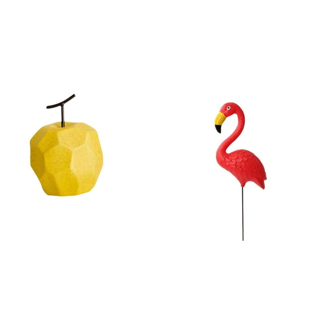 Escultura De Pájaro Frutal De Porcelana, Adorno Coleccionable, Estatua De Mesa, Decoración Geométrica Para Festivales, Oficinas, Patios, Accesorios De Jardín De Hadas, Estaca De Flamenco,
