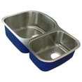 thumbnail image 2 of Transolid Meridian 32'' L x 20'' W Double Basin Undermount Kitchen Sink, 2 of 2