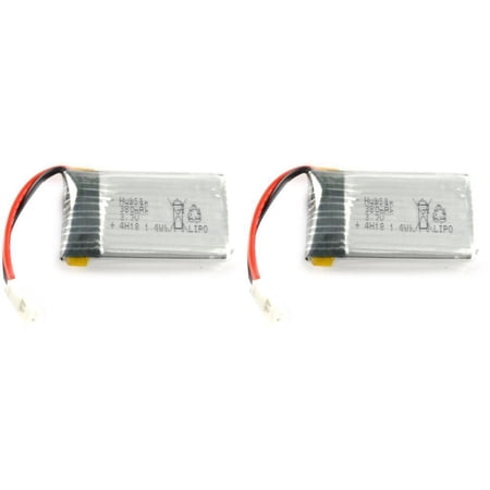 HobbyFlip Battery 3.7v 375mAh 25c Li-Po RC Part 375mAh37 Compatible with Extreme Fliers Micro Drone 3.0 2 Pack