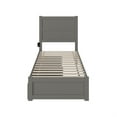 thumbnail image 4 of NoHo Twin Extra Long Bed with Footboard and 2 Drawers in Grey, 4 of 5
