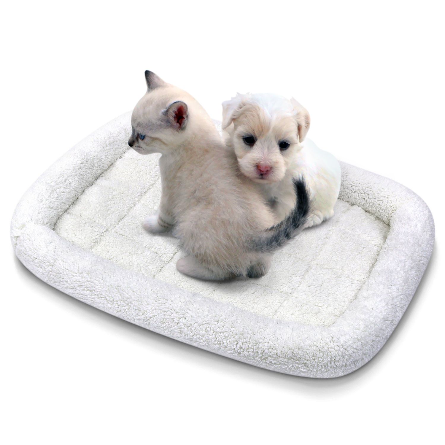 Dog Bed by Fluffy Paws Small Soft Warm Foldable Washable Pet Dog Cat