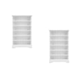 thumbnail image 3 of FRCOLOR 2pcs Miniature Dollhouse Furniture 1:12 Scale 6-Layer Wooden Bookshelf Miniature Wood Bookcase Dollhouse Library Mini Dollhouse Accessory For Dolls, 3 of 8