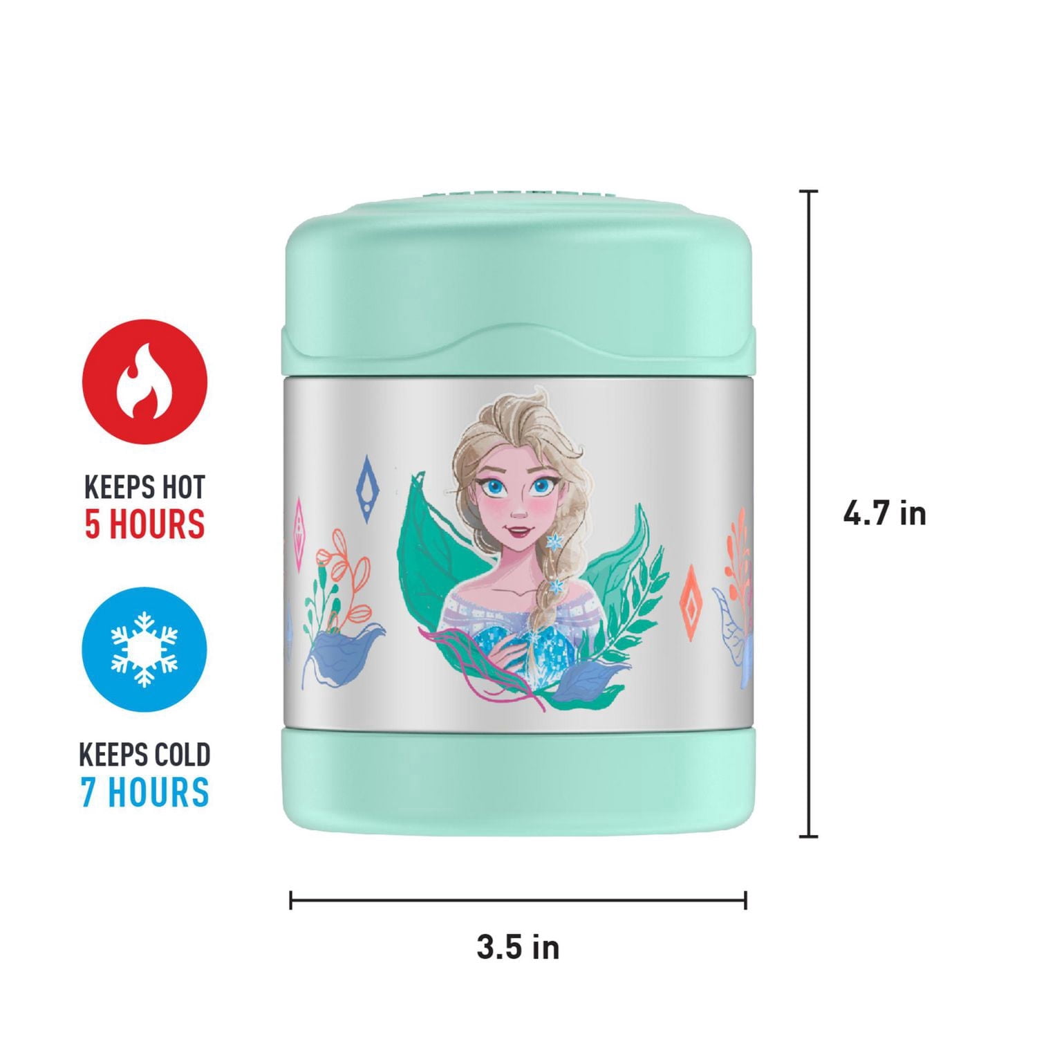 Thermos 10 Oz Vacuum Insulated Funtainer Food Jar, Frozen