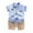 Blue, variant on XUELUO Toddler Boys Casual Outfit Sets Cartoon Set Tops+Shorts Summer 1 4Years Baby Outfits T Shirt Outfits&Set Clothing Holiday Wear