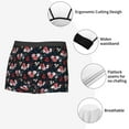 thumbnail image 3 of Pofeuu Rose Flowers Print Men’s Boxer Briefs, Moisture-Wicking Underwear, Regular,Trunk-Small, 3 of 5