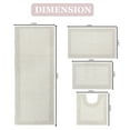 thumbnail image 2 of Home Weavers Inc Luxury Collection 100% Cotton Non-Slip Bathroom Rug Set, Machine Washable- Bathroom Rug, Bath Rug 17"x24", 21"x34", 20"x20", 21"x54", 2 of 5