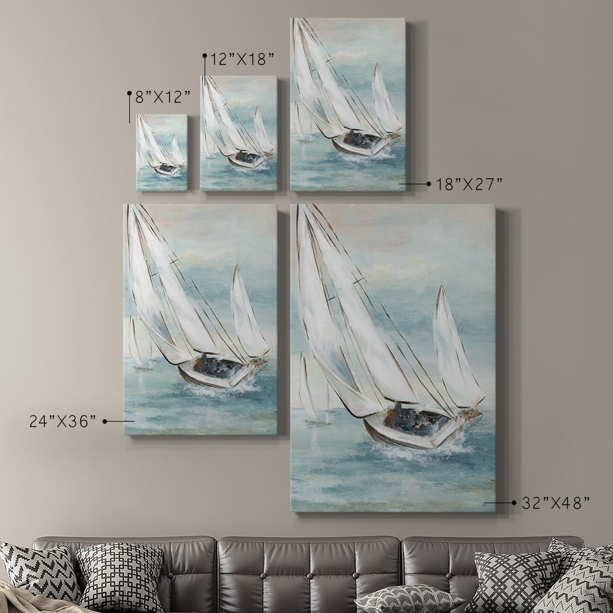 Catching Wind Premium Gallery Wrapped Canvas - Ready to Hang