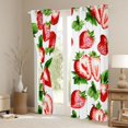thumbnail image 3 of Homewish Kids Red Strawberry Blackout Curtains Set of 2 (52x84 Each),Fresh Fruit Window Curtains,Kawaii Cute Curtains and Drapes,Breathable Home Decor, 3 of 6