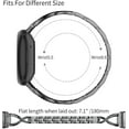 thumbnail image 3 of Wearlizer Compatible with Fitbit Sense 2/Sense/Fitbit Versa 4/Versa 3 Bands for Women, Dressy Metal Wristband Strap Bling Rhinestone Bracelet Band, 3 of 7