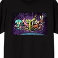 thumbnail image 2 of Spongebob Squarepants Scream Faces Sponge Patrick Mr. Crab Squidward Gary on Black Short Sleeve Adult T-Shirt-XS, 2 of 4