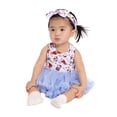 thumbnail image 2 of Hello Kitty & Friends Baby Girls Sleeveless Allover Print Tutu Dress with Matching Bow Headband, Sizes 0/3M-24M, 2 of 9