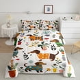thumbnail image 5 of jejeloiu Lovely Dachshund Bedding Comforter Set,Rustic Flower Floral Twin Comforter Sets,Retro Farmhouse Cabin Bedding Set For Kids,Breathable Home Decor Reversible,2-Piece, 5 of 8