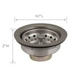 thumbnail image 6 of Design House 542977 Kitchen Sink Anti-Clogging Stainless Steel Drain with Food Waste Catching Basket, 6 of 12
