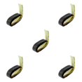 thumbnail image 3 of Transemion Anti Slip Racket Roll Tennis Handle Grip Wrap Tape Black 110x2.5x0.2CM 5Set, 3 of 6
