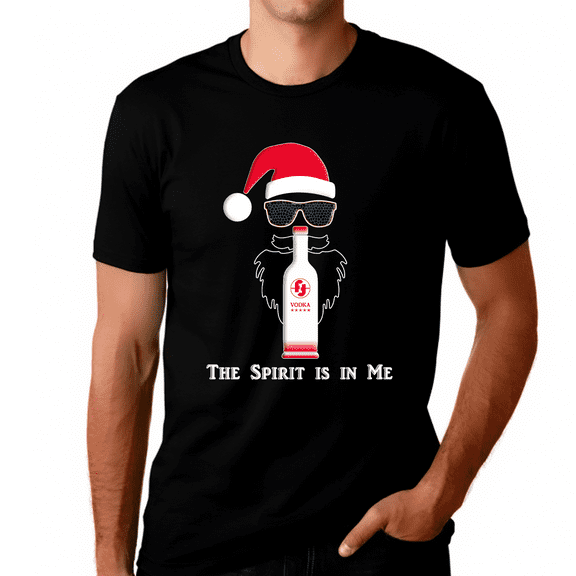 Mens Christmas Shirt Funny Christmas Shirts for Men 100% Super Soft Cotton Christmas Short Sleeve