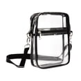 thumbnail image 2 of Stadium Clear Bag, Lightweight PVC Transparent Sling Purse, Stadium Approved Clear Crossbody Bag Dual Pocket Clear Stadium Bag for Clear Bag for Stadium Events 7x2.7x9in, 2 of 4