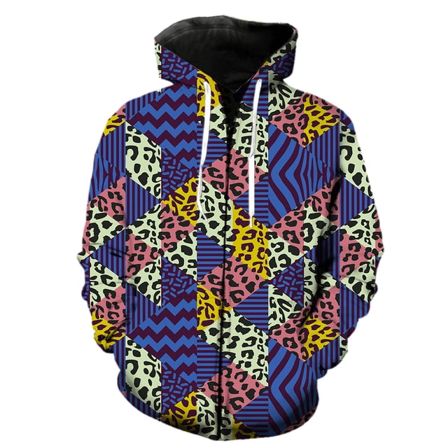 Sudadera con capucha y cremallera para hombre con estampado animal abstracto, chaquetas con capucha para adolescentes, gran oferta 2024, ropa de calle Harajuku de gran tamaño con estampado 3D genial