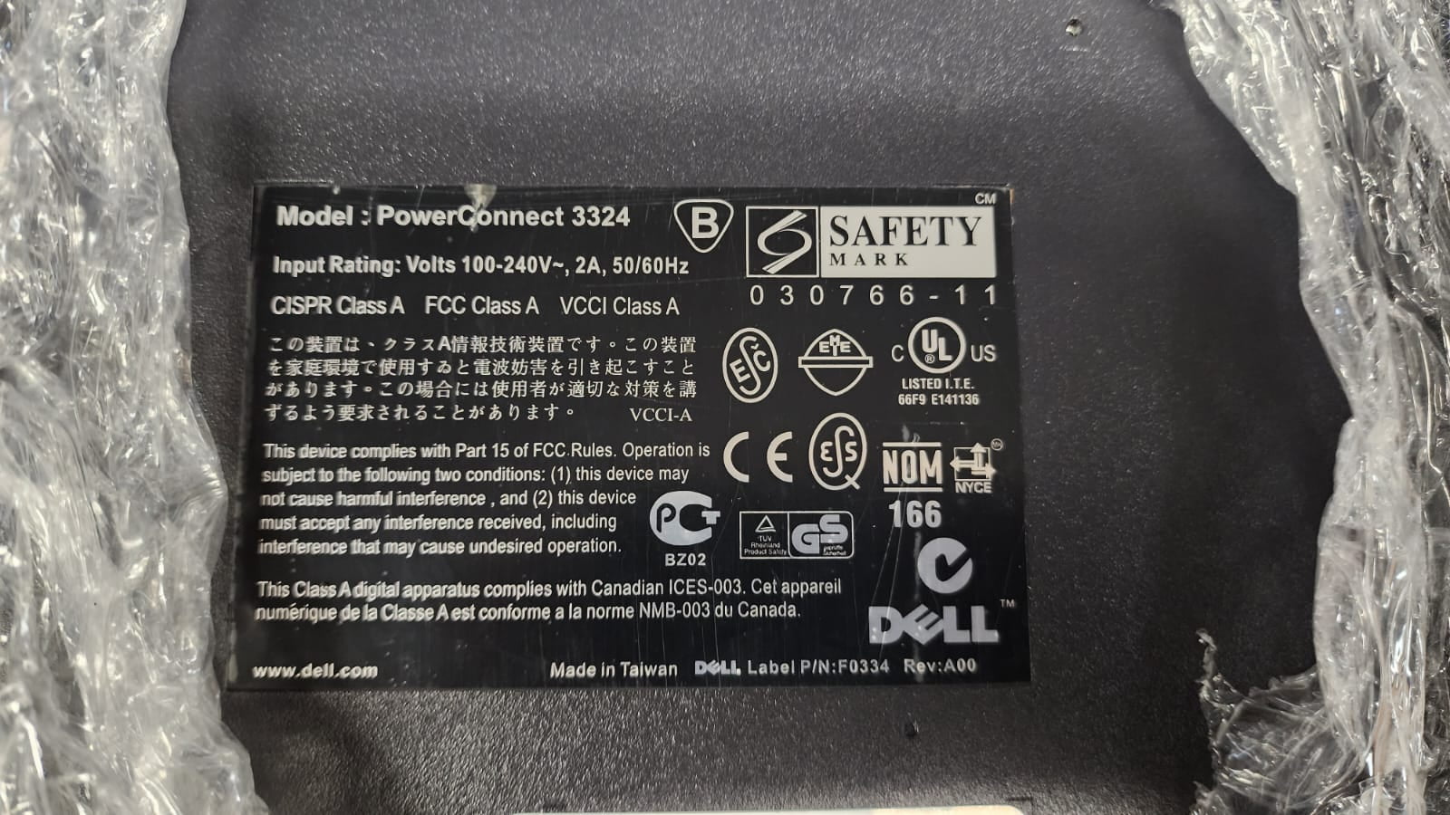 Dell PowerConnect 3324 24-Port 10/100 Ethernet Managed Network Switch