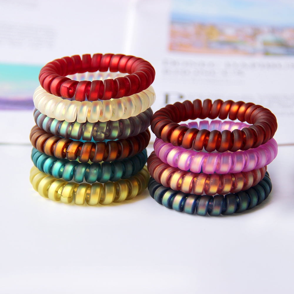 spiral hair tie bracelet