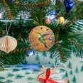 thumbnail image 5 of Funny Christmas Ornament,Hummingbird With Iridescent Feathers,Xmas Round Ceramic Pendant, 5 of 6