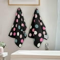 thumbnail image 4 of SKYSONIC Polka Dot Soft Hand Towels set of 2, Absorbent Bath Towel Decorative Fingertip Towels for Bathroom Gym Spa Hotel Beach Swimming Pool,14.4" x 28.3", 4 of 7