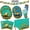 Construction, variant on Blue gingham Party Supplies Disposable Paper Plates Napkins Cups Knives Spoons Forks Tablecloth Banner for Birthday Party Family Dinner Picnic Barbecue Mother's Day Party, Serve 25