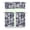 White-381, variant on Aloha Kitchen Curtains Set, 3 Piece Rod Pocket Curtains, Tropical and Coastal Style Kitchen Window Treatment