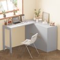 thumbnail image 5 of MODERNLUXE Twin Size Murphy Bed with Rotable Desk,Murphy Cabinet Chest Dresser Bed with Foldable Cushion for Guest Room,Small Space,Gray, 5 of 7