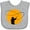 AC-Heather Grey, variant on Inktastic Fly Fishing Sun Silhouette Boys or Girls Baby Bib